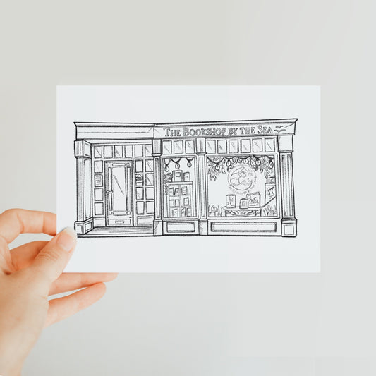Official Bookshop by the Sea Postcard