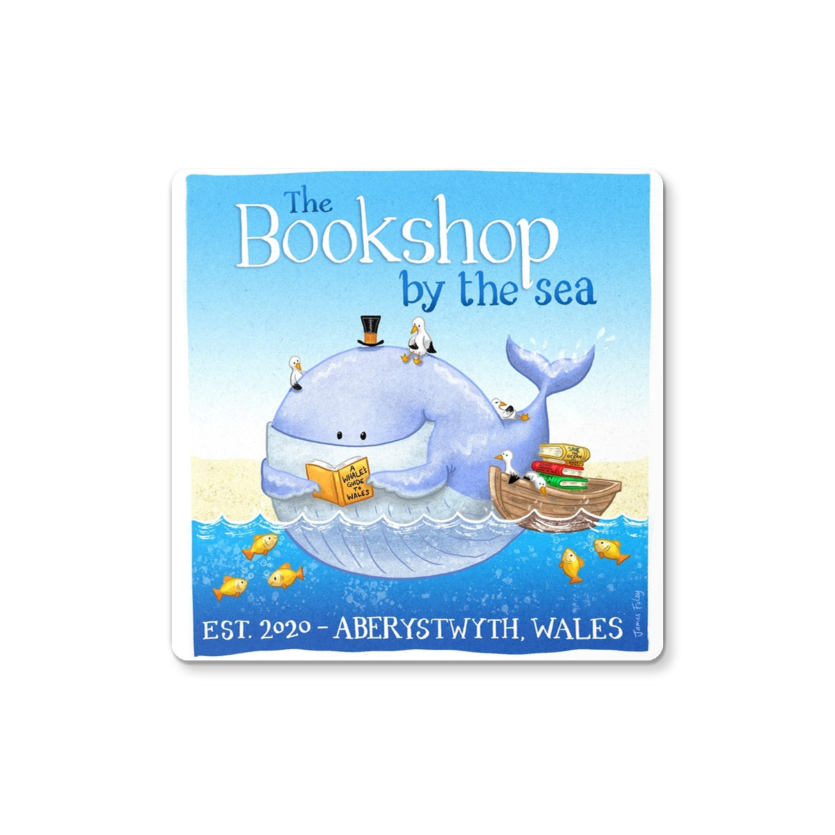 'Whale of a Time' Bookshop by the Sea Coasters